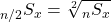 {}_{n/2}{S_x} = \root 2 \of {{}_n{S_x}}