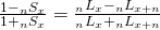 {{1 - {}_n{S_x}} \over {1 + {}_n{S_x}}} = {{{}_n{L_x} - {}_n{L_{x + n}}} \over {{}_n{L_x} + {}_n{L_{x + n}}}}