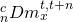 {}_n^cDm_x^{t,t + n}
