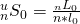 {}_n^u{S_0} = {{{}_n{L_0}} \over {n*{l_0}}}